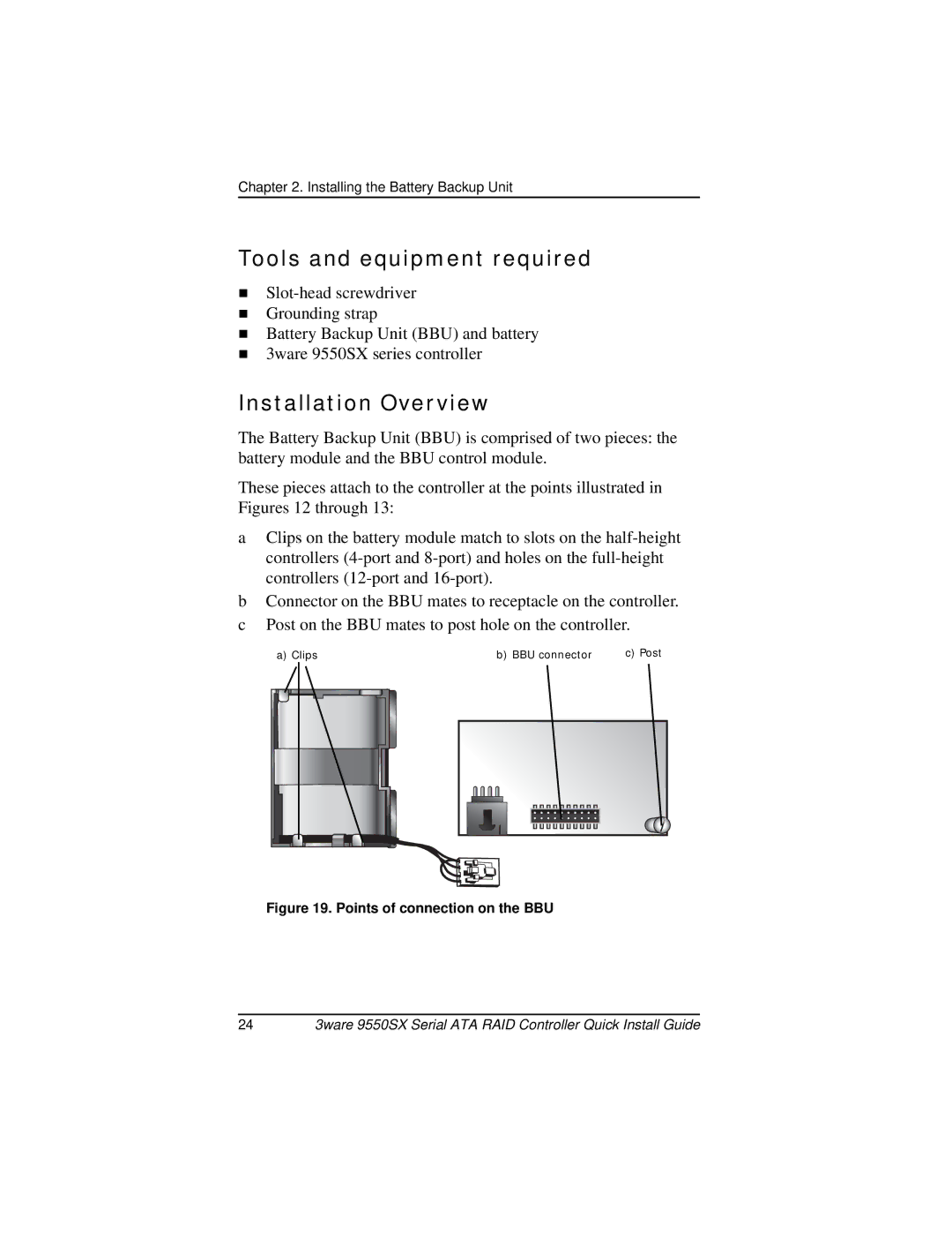 AMCC 9550SX-8LP manual Tools and equipment required, Installation Overview 