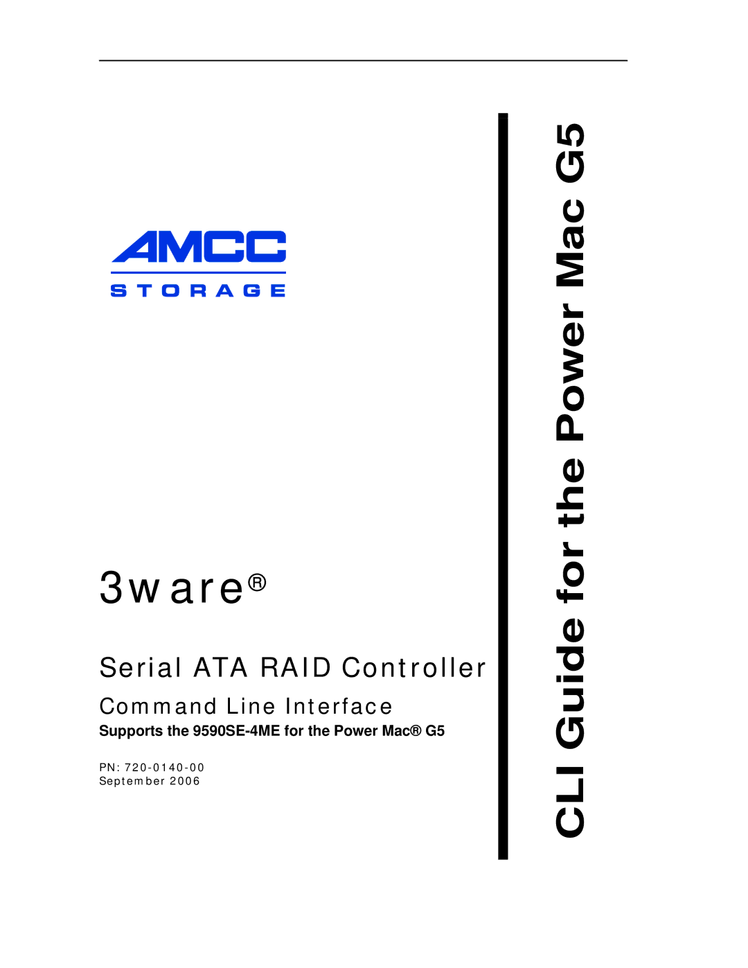 AMCC 9590SE-4ME manual 3ware, Command Line Interface 