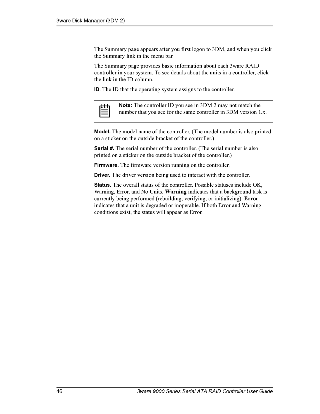 AMCC PN 720-0104-00 manual 3ware 9000 Series Serial ATA RAID Controller User Guide 