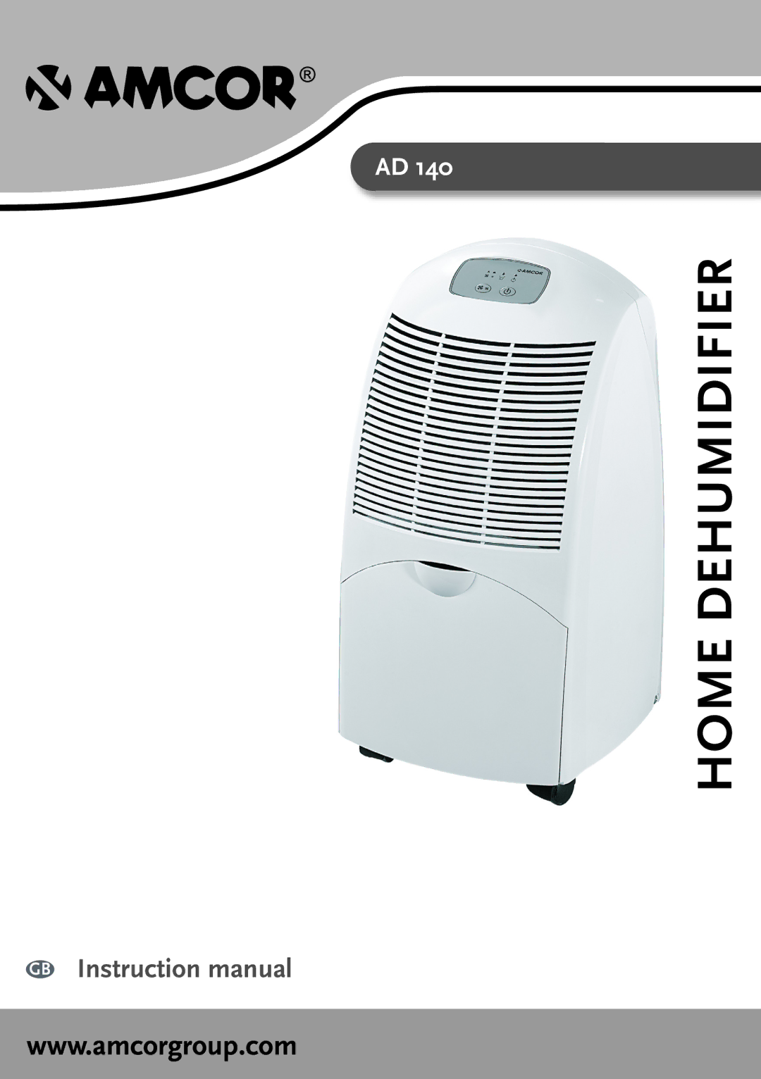 Amcor Ad 140 manual Home dehumidifier 