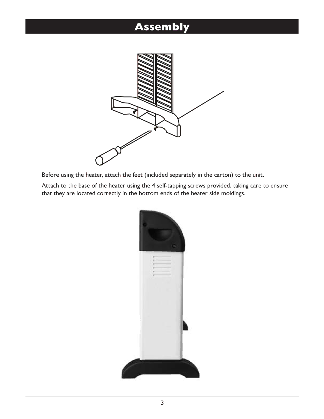 Amcor AMH9 owner manual Assembly 