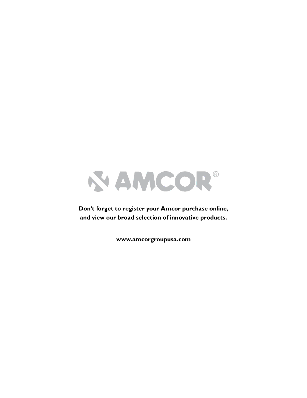 Amcor APC2000E owner manual 