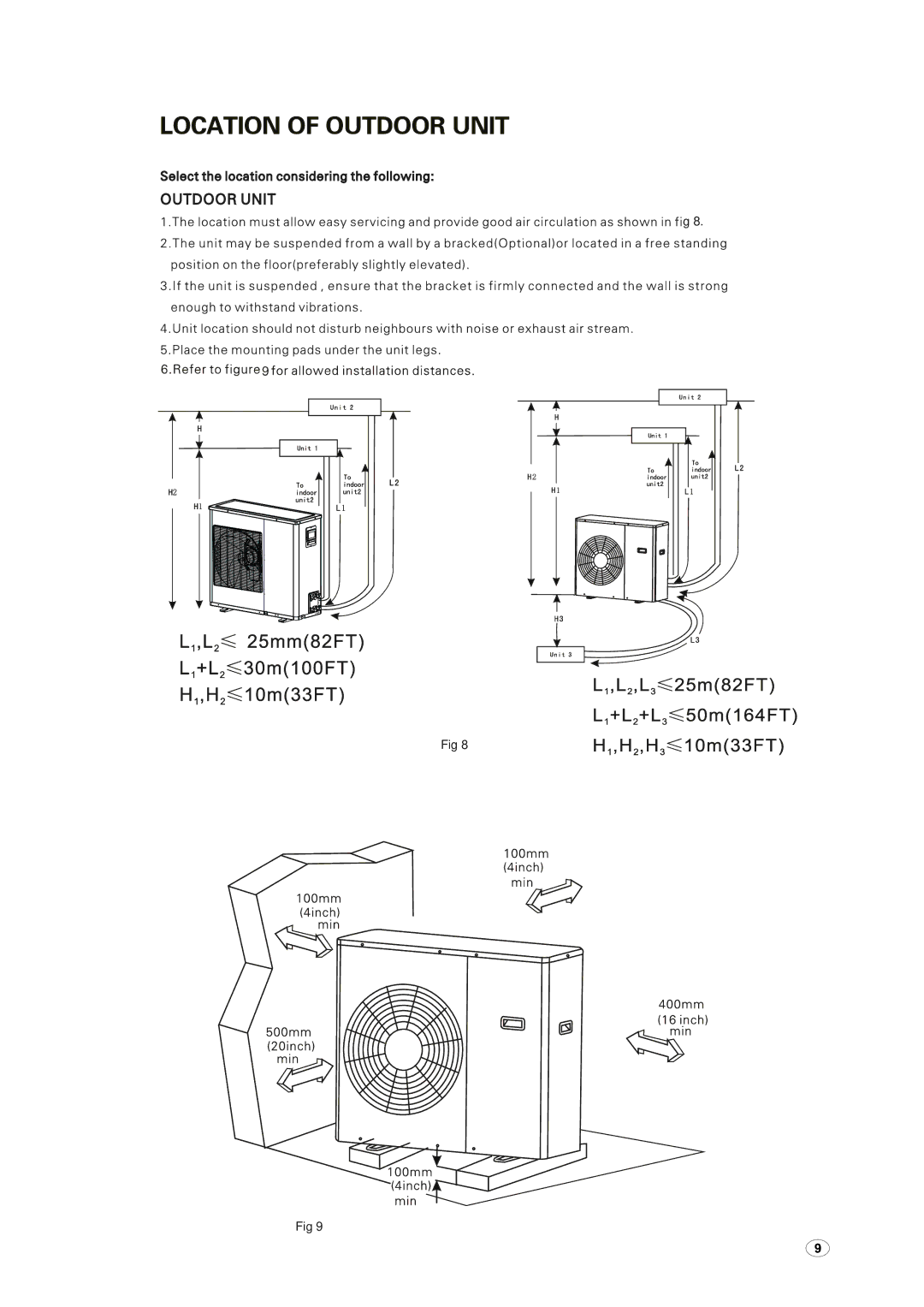 Amcor AOM 243HX, AWM 093HX, AOM 183HX installation manual 