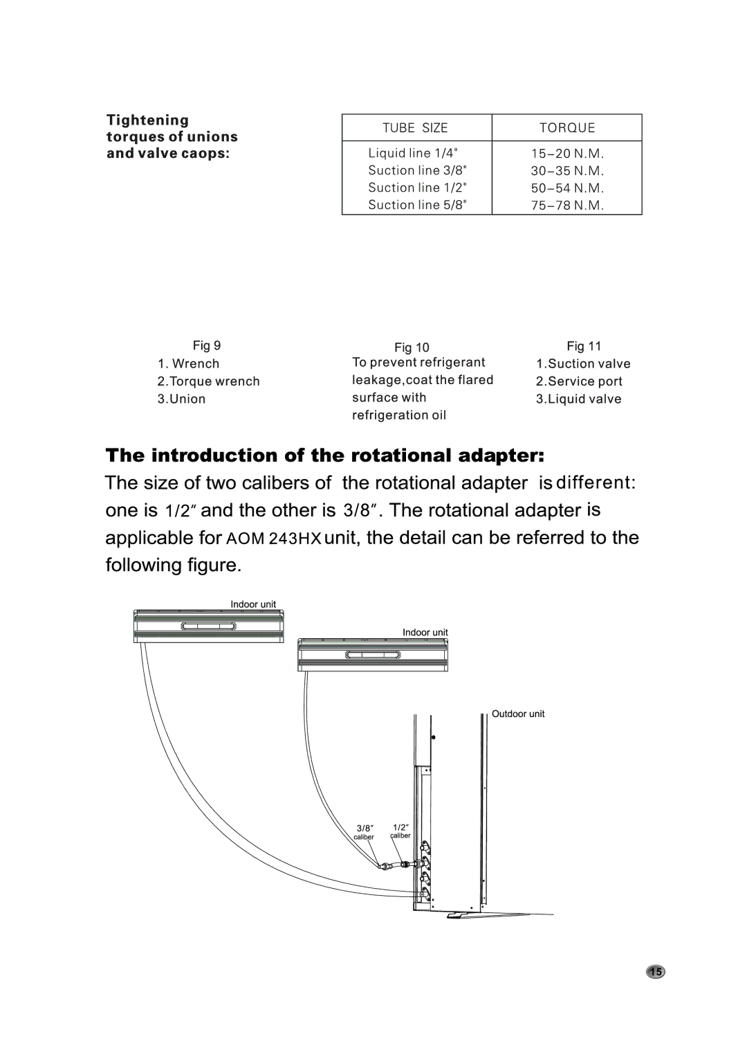 Amcor AOM 243HX, AWM 093HX, AOM 183HX installation manual 