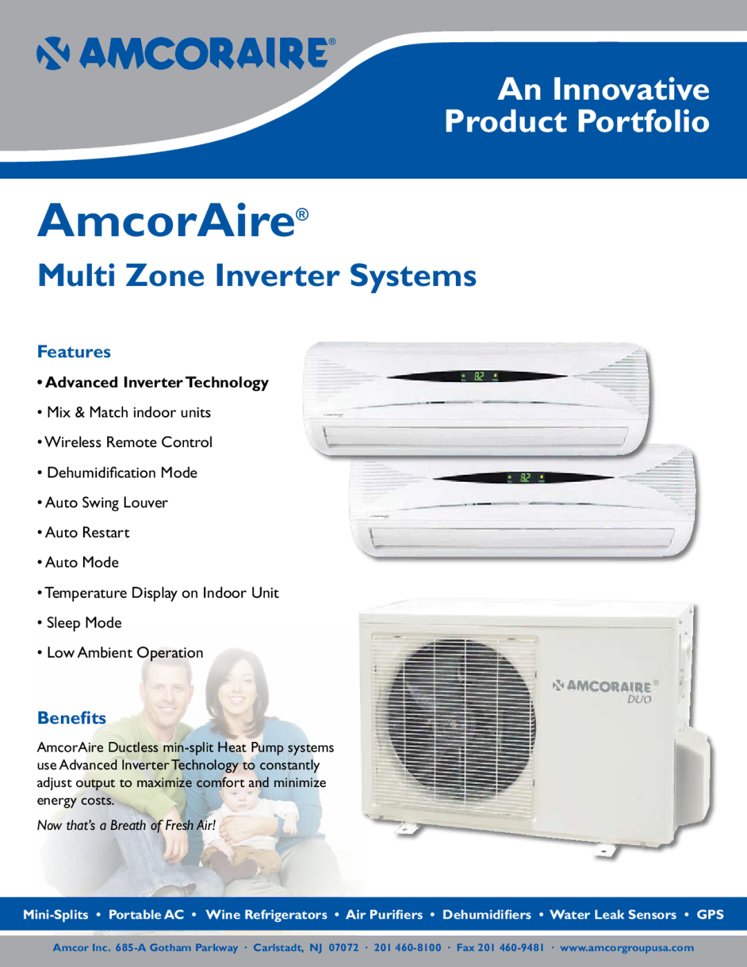 Amcor AWM 123HX manual Features, Benefits 