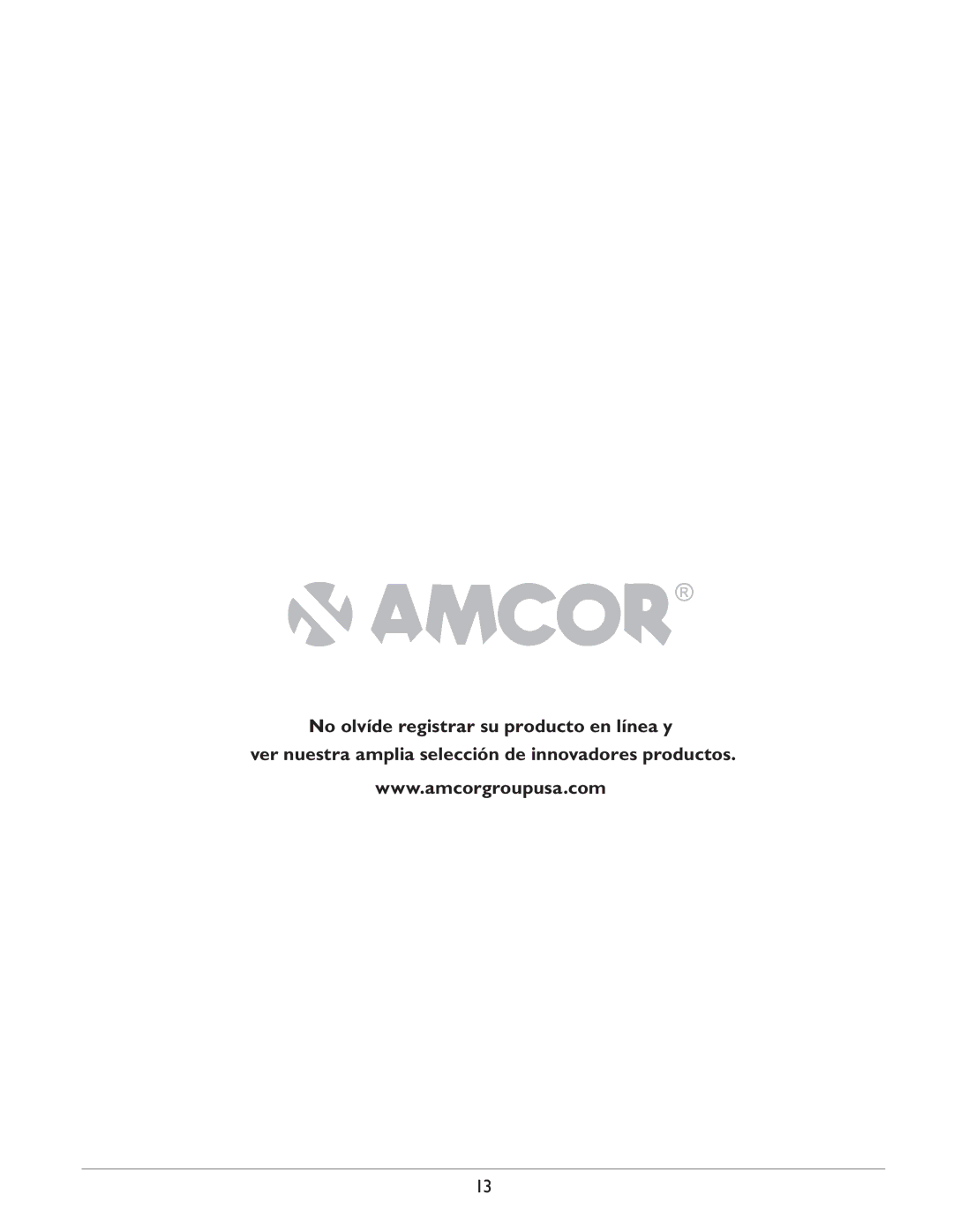 Amcor CF14000E owner manual 