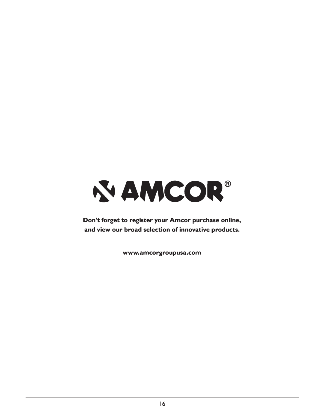 Amcor CPLMB-12000E owner manual 