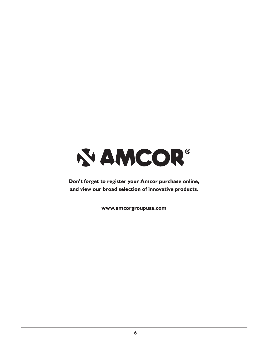 Amcor PVMB-12000E owner manual 