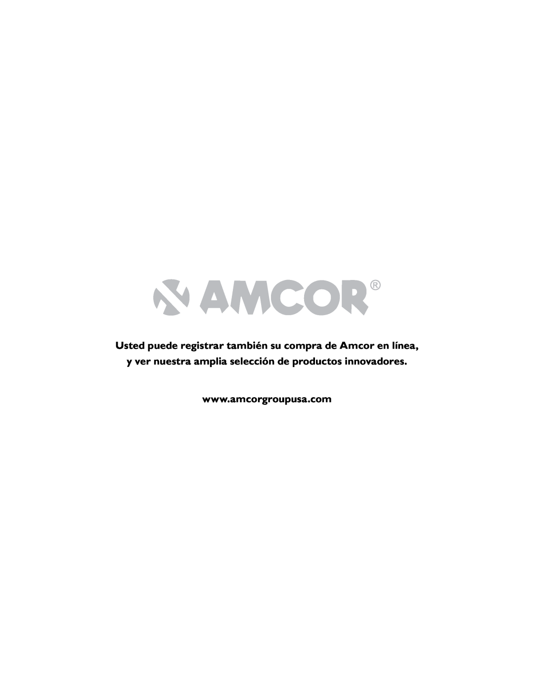 Amcor WV 50 owner manual 