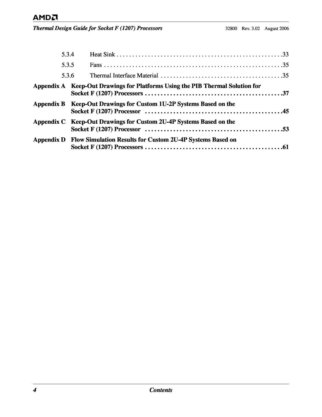 AMD manual Socket F 1207 Processors, Appendix B Keep-Out Drawings for Custom 1U-2P Systems Based on the 