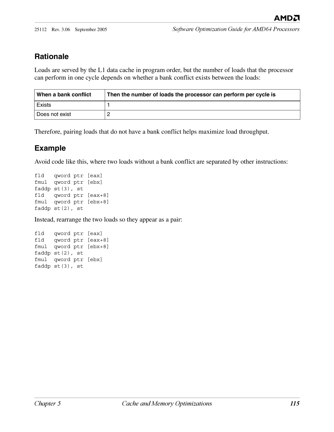 AMD 250 manual Example, 115 