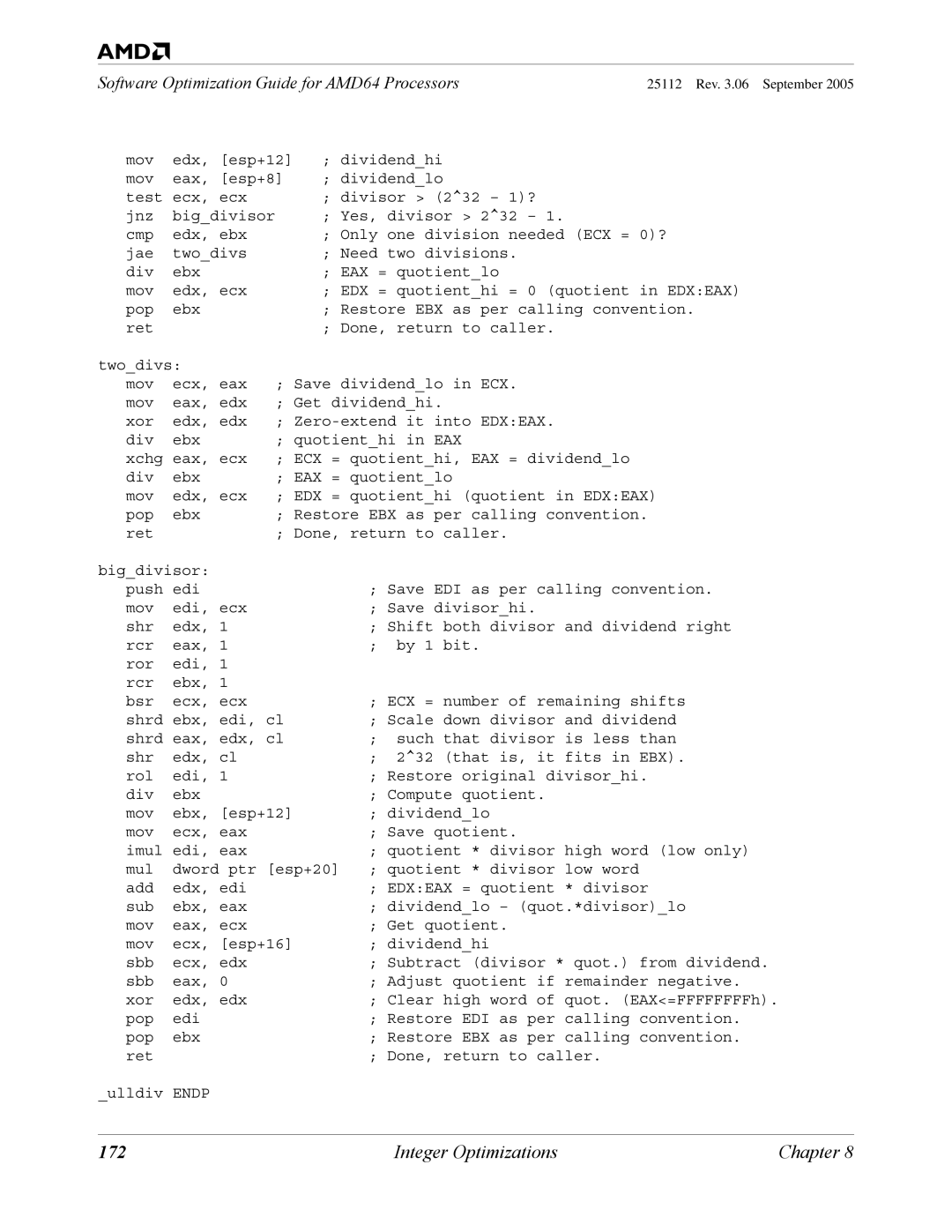 AMD 250 manual 172 