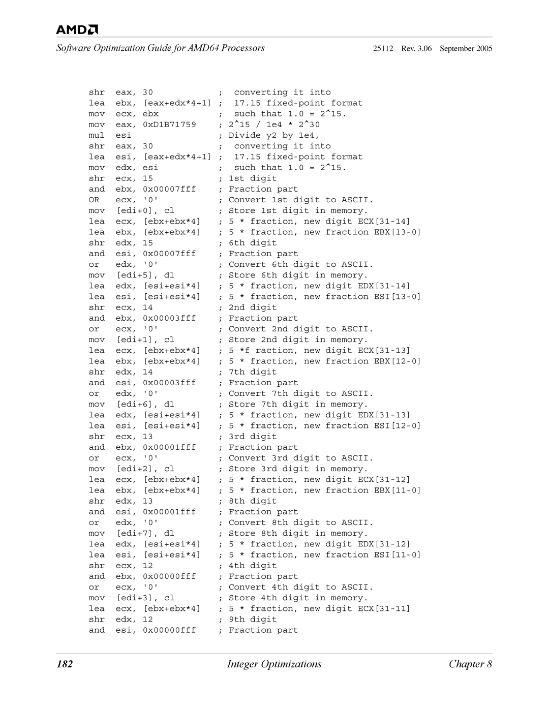 AMD 250 manual 182 