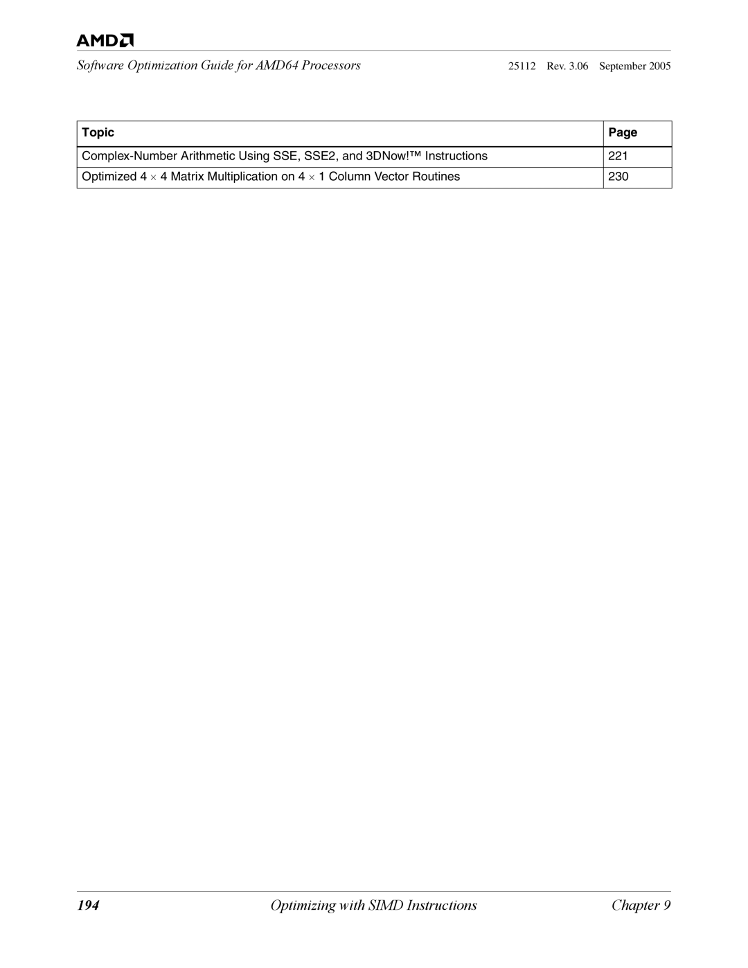 AMD 250 manual 194 