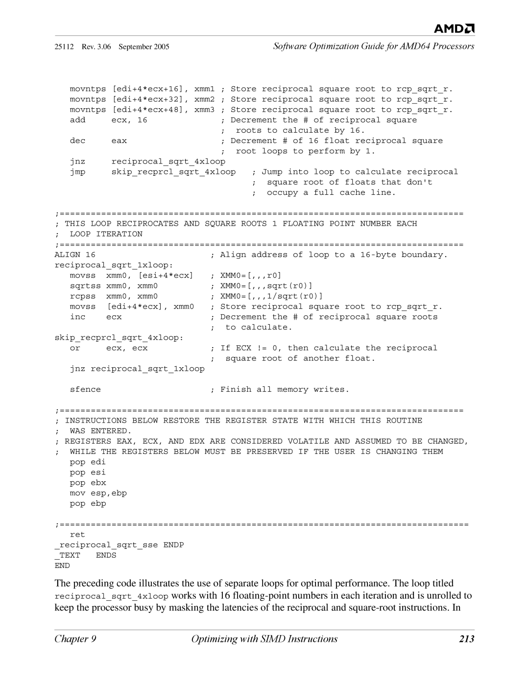 AMD 250 manual 213 