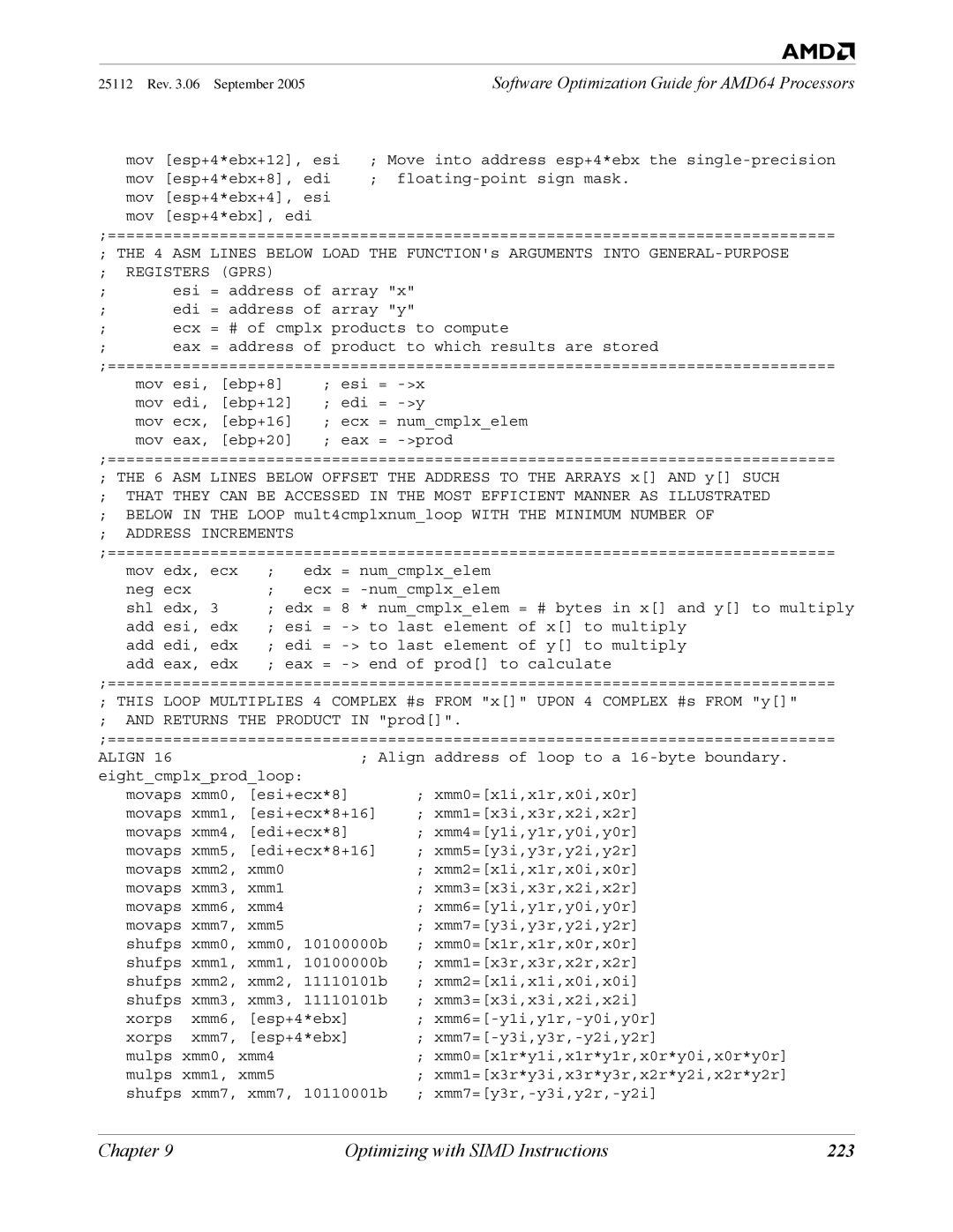 AMD 250 manual 223 