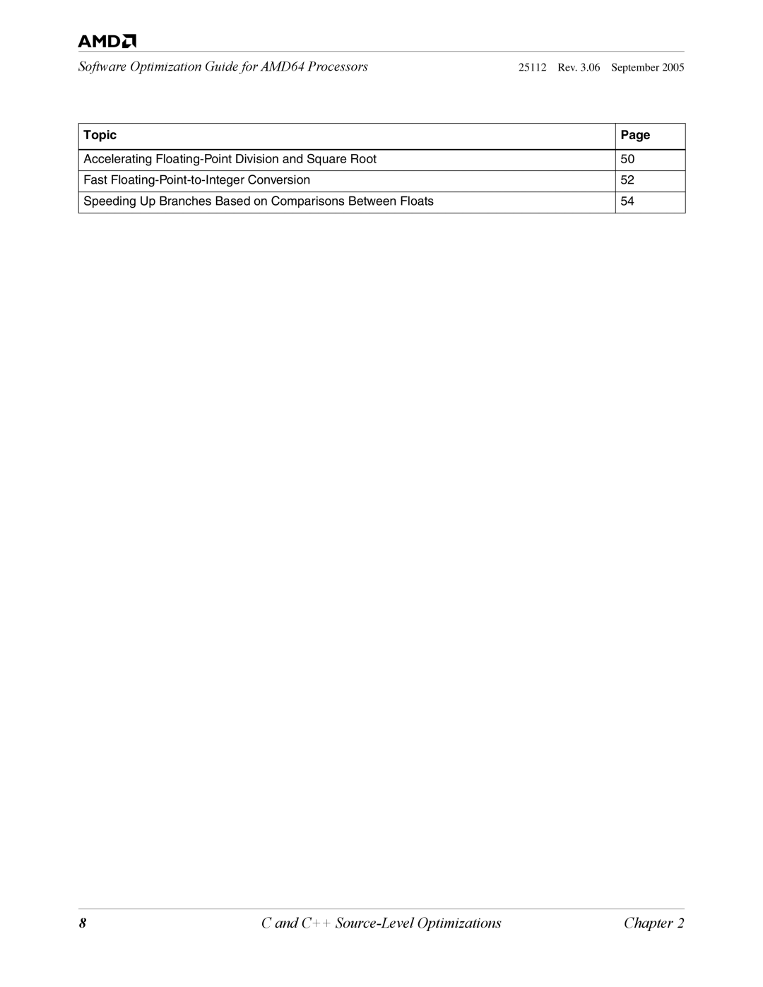 AMD 250 manual C++ Source-Level Optimizations 