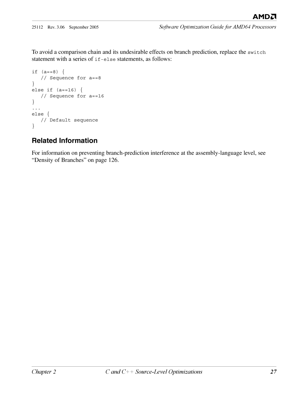 AMD 250 manual Related Information 