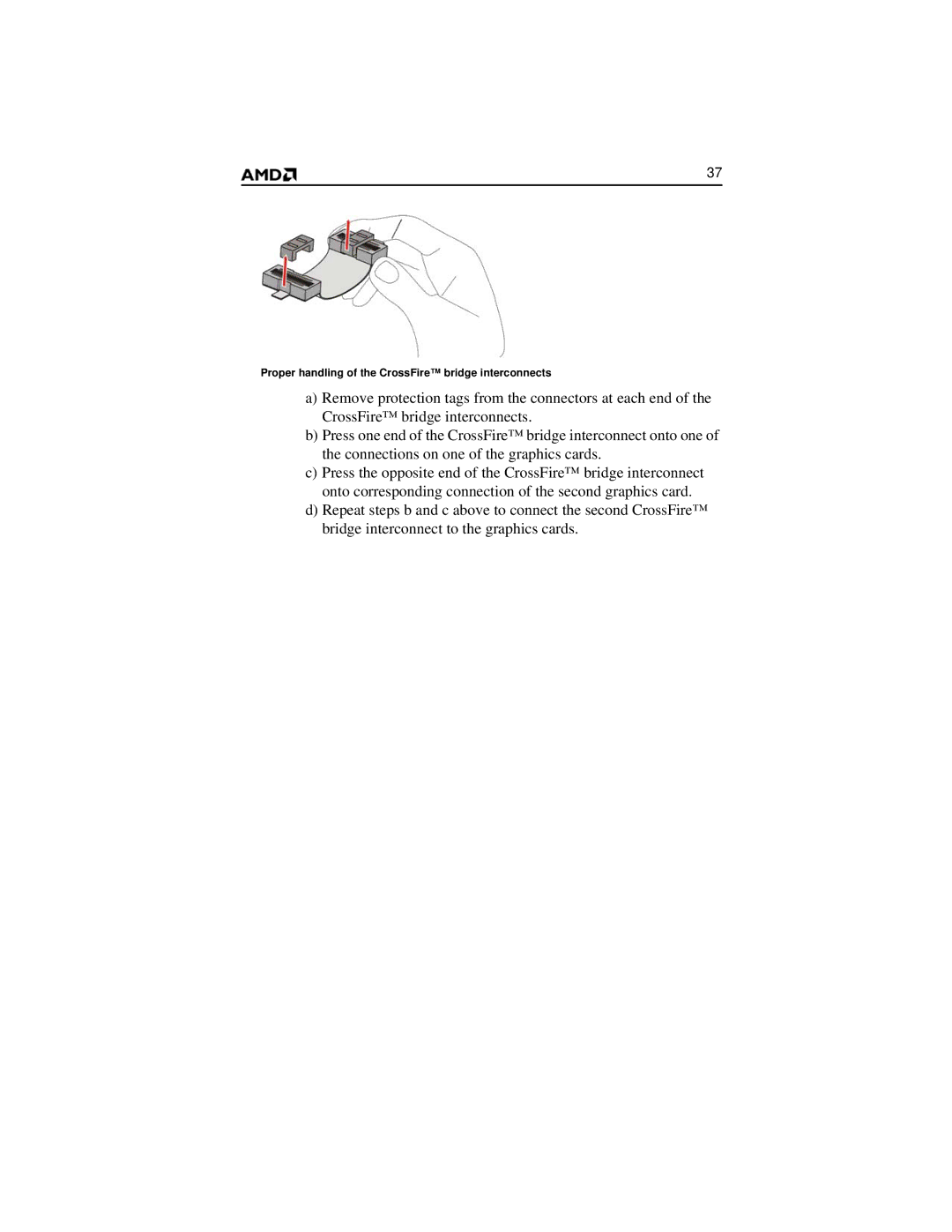 AMD 2600 manual Proper handling of the CrossFire bridge interconnects 