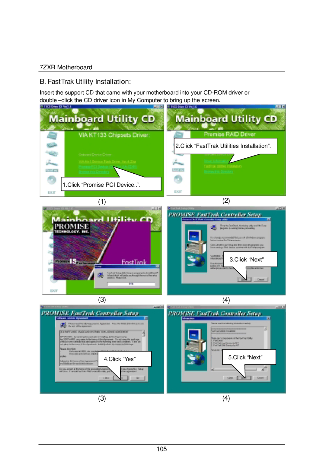 AMD 4118 specifications FastTrak Utility Installation 