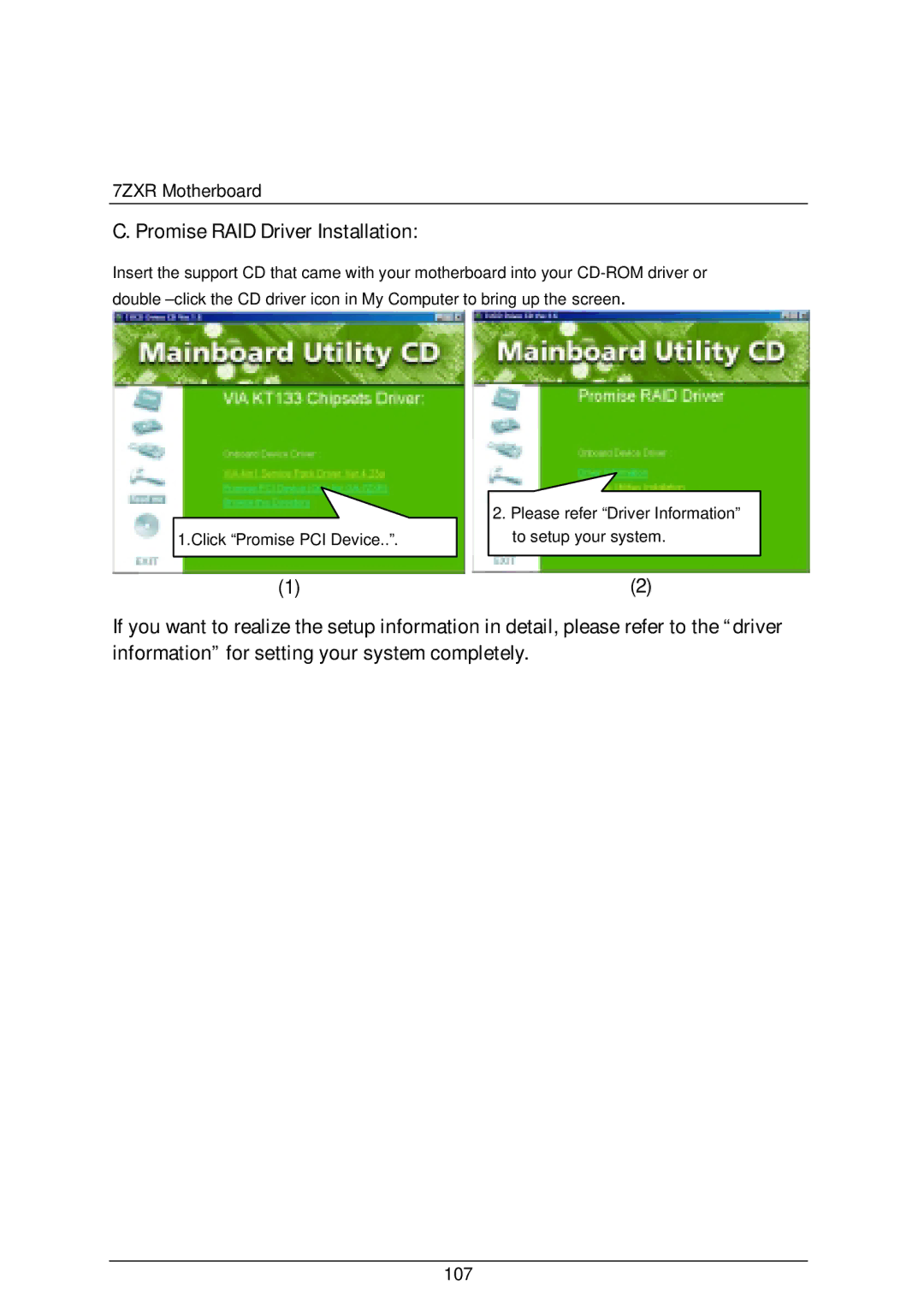 AMD 4118 specifications Promise RAID Driver Installation 