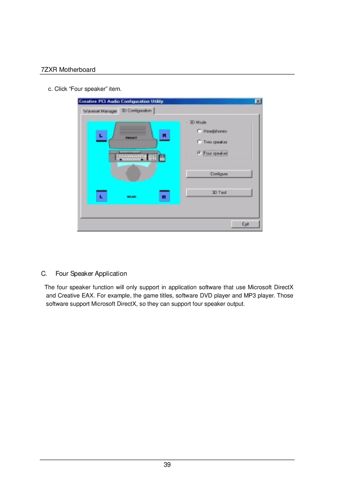 AMD 4118 specifications Four Speaker Application 