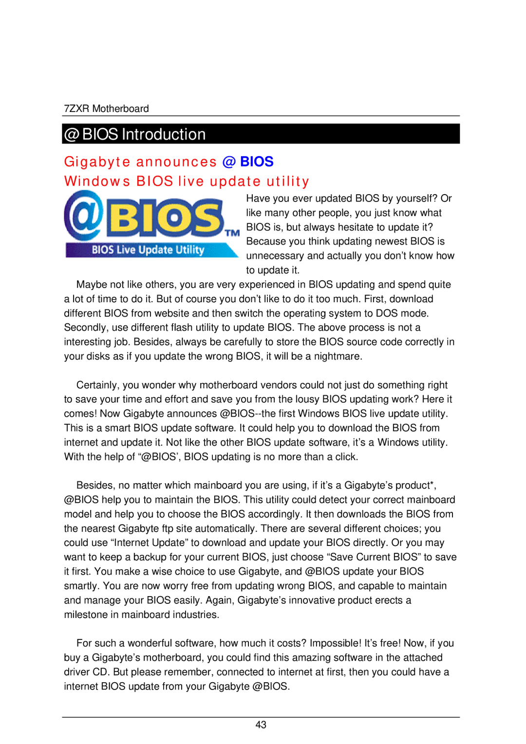 AMD 4118 specifications @ Bios Introduction, Gigabyte announces @ Bios Windows Bios live update utility 