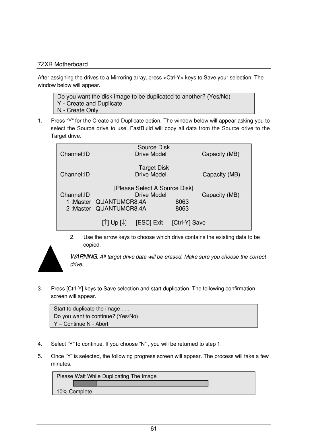 AMD 4118 specifications ↑ Up ↓ ESC Exit Ctrl-Y Save 