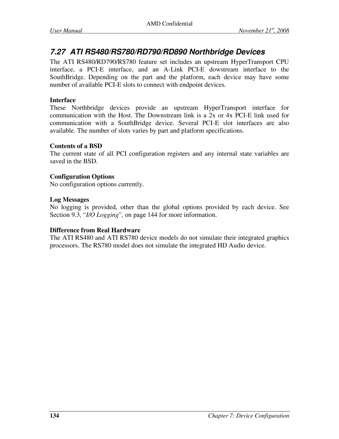 AMD 4.4.5 user manual ATI RS480/RS780/RD790/RD890 Northbridge Devices 