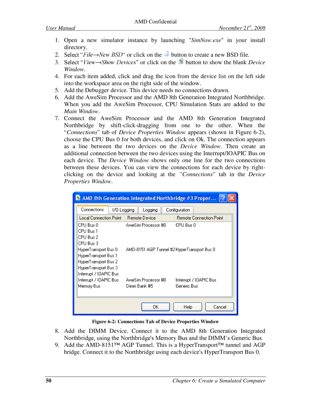 AMD 4.4.5 user manual Create a Simulated Computer 