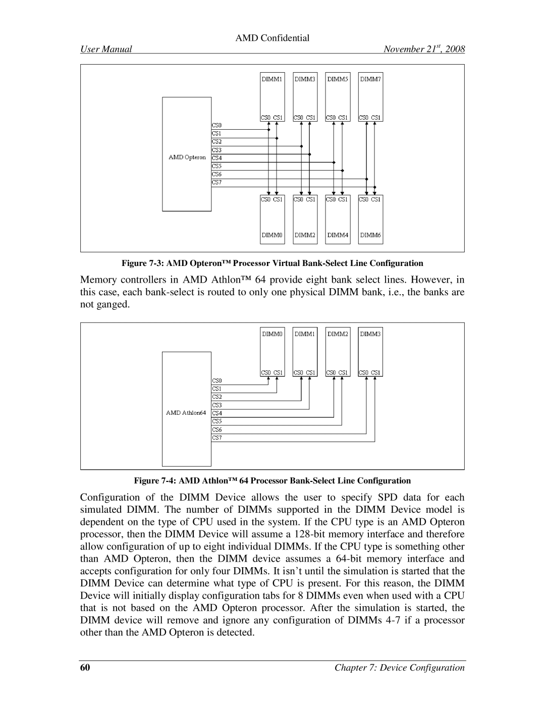 AMD 4.4.5 user manual AMD Opteron Processor Virtual Bank-Select Line Configuration 