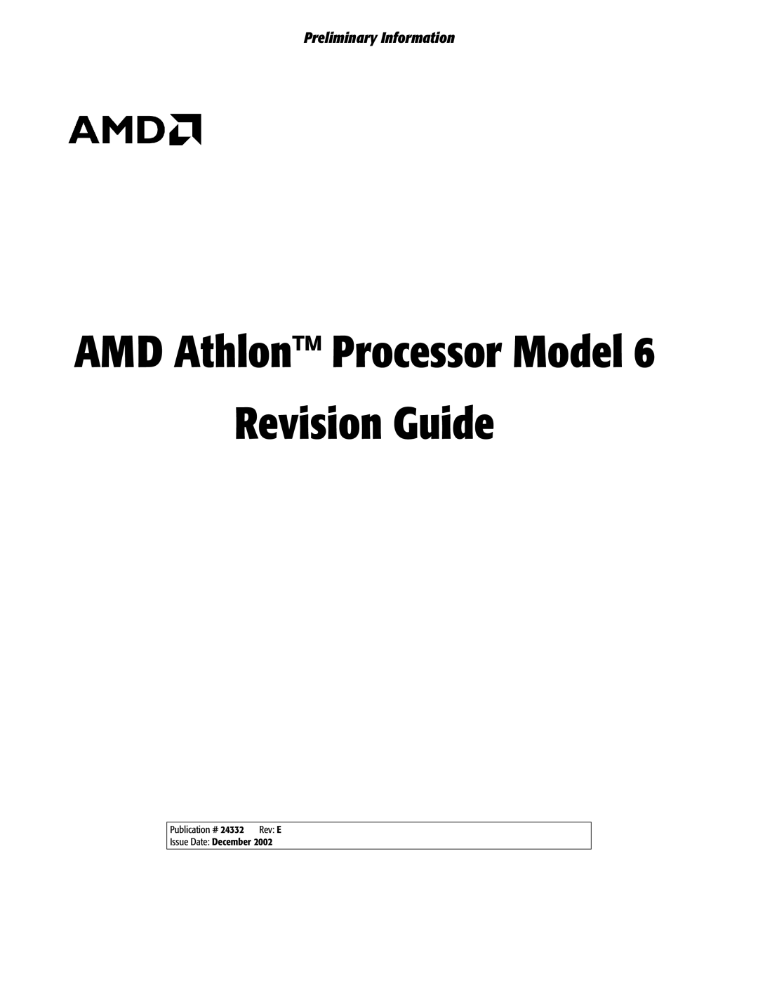 AMD 6 manual Revision Guide 