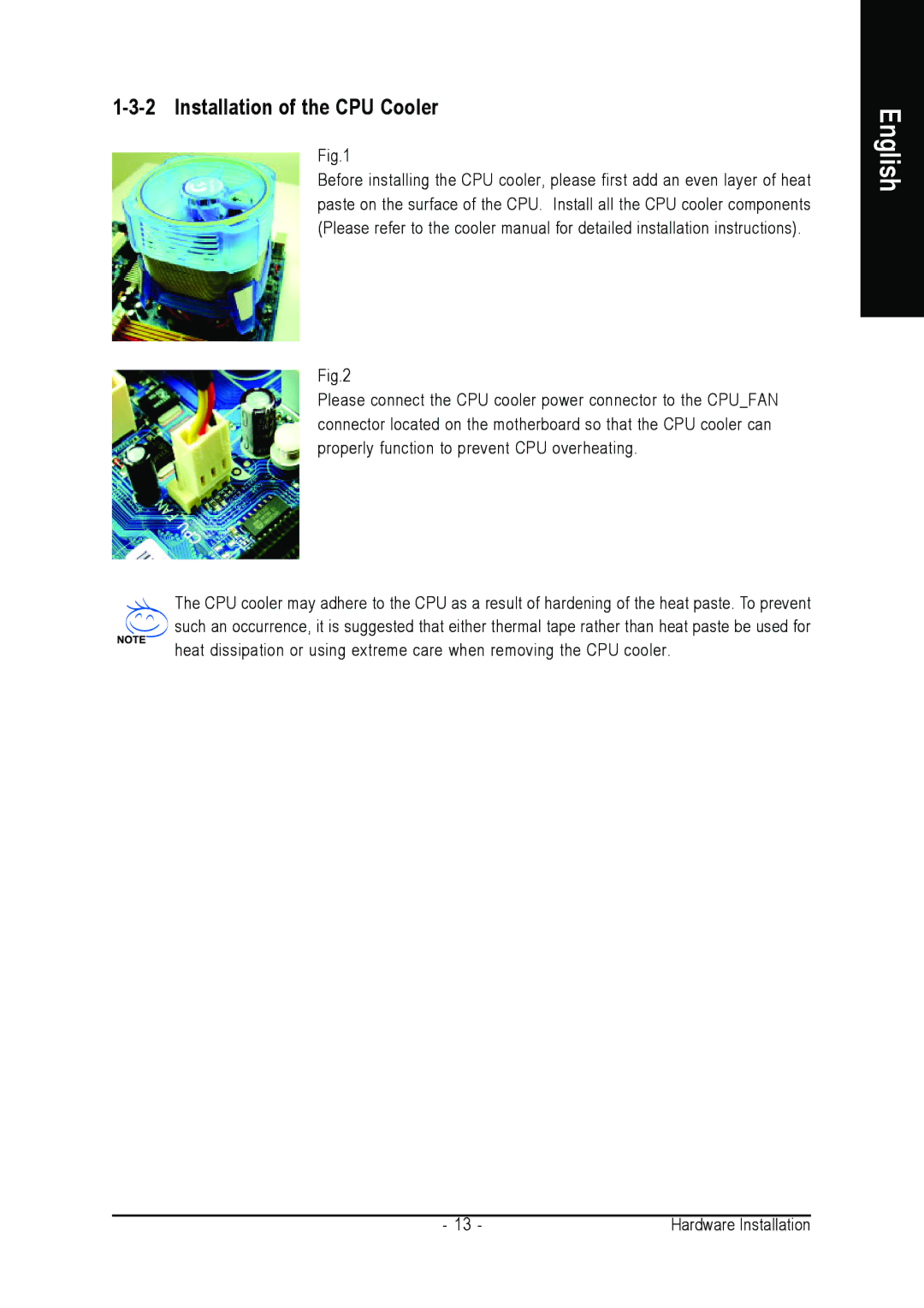 AMD 701P47156 user manual Installation of the CPU Cooler 