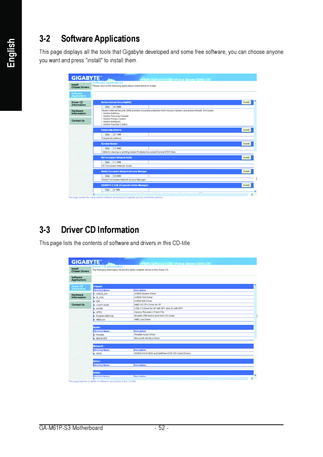 AMD 701P47156 user manual Software Applications, Driver CD Information 