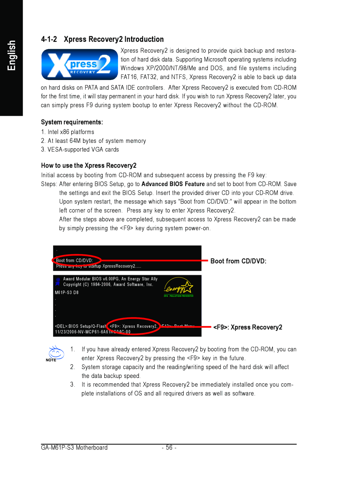 AMD 701P47156 user manual Xpress Recovery2 Introduction, System requirements, How to use the Xpress Recovery2 