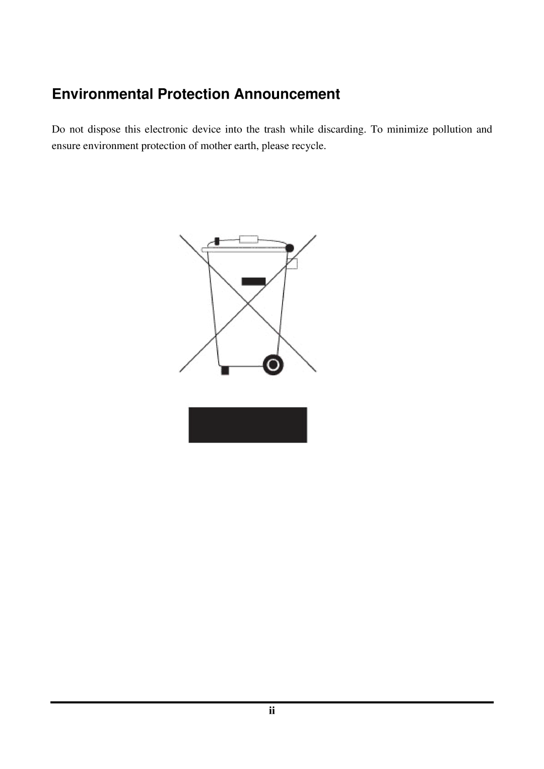 AMD 790GX, SB750 user manual Environmental Protection Announcement 