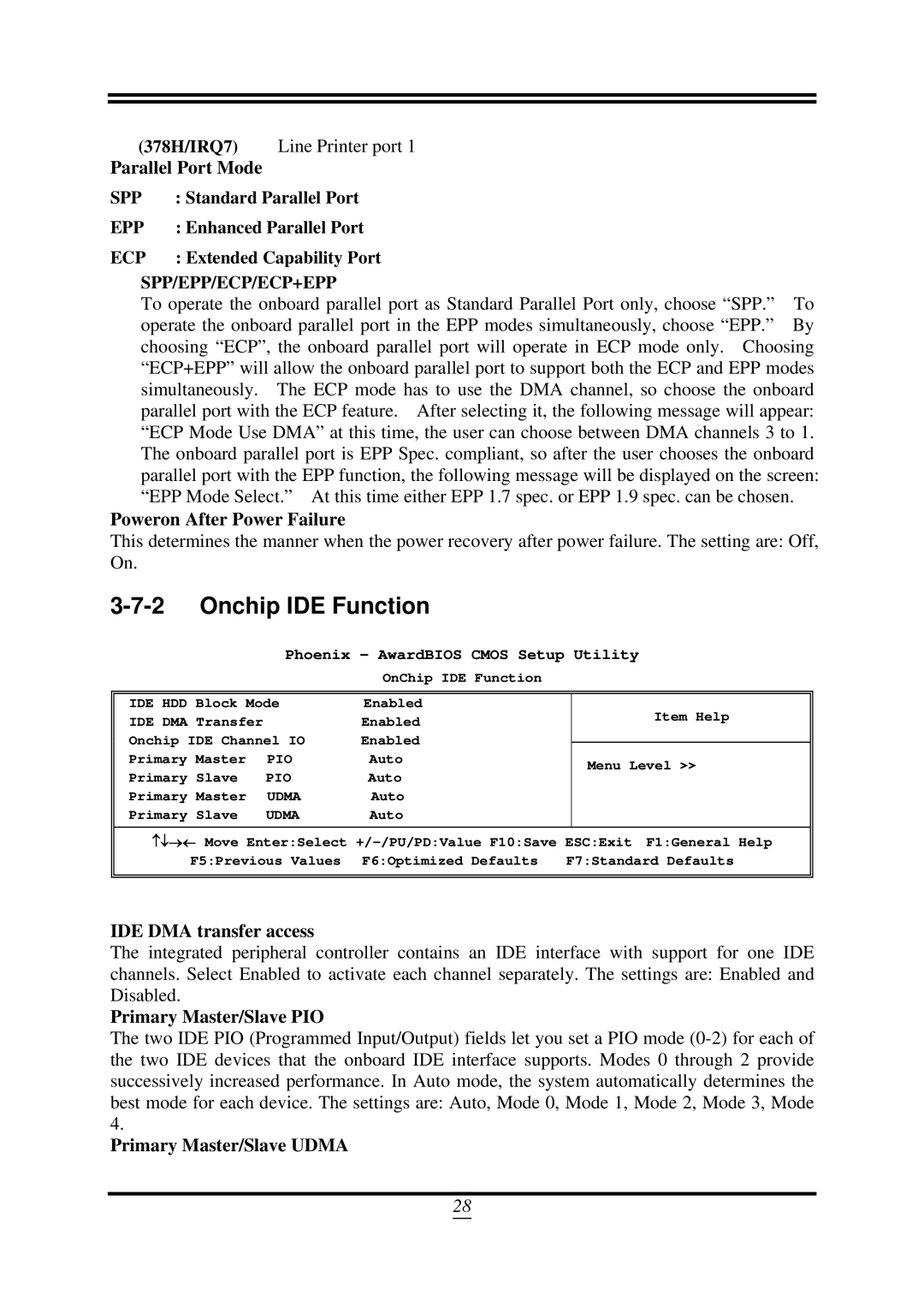 AMD SB750, 790GX user manual Onchip IDE Function 