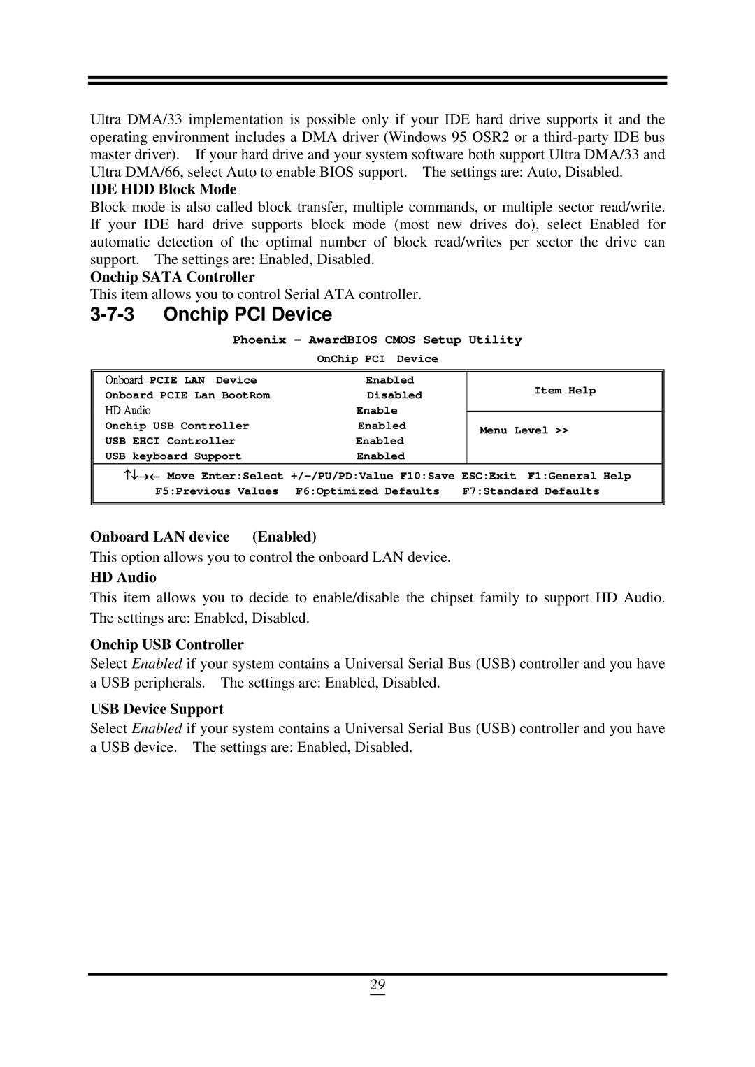 AMD 790GX, SB750 user manual Onchip PCI Device 