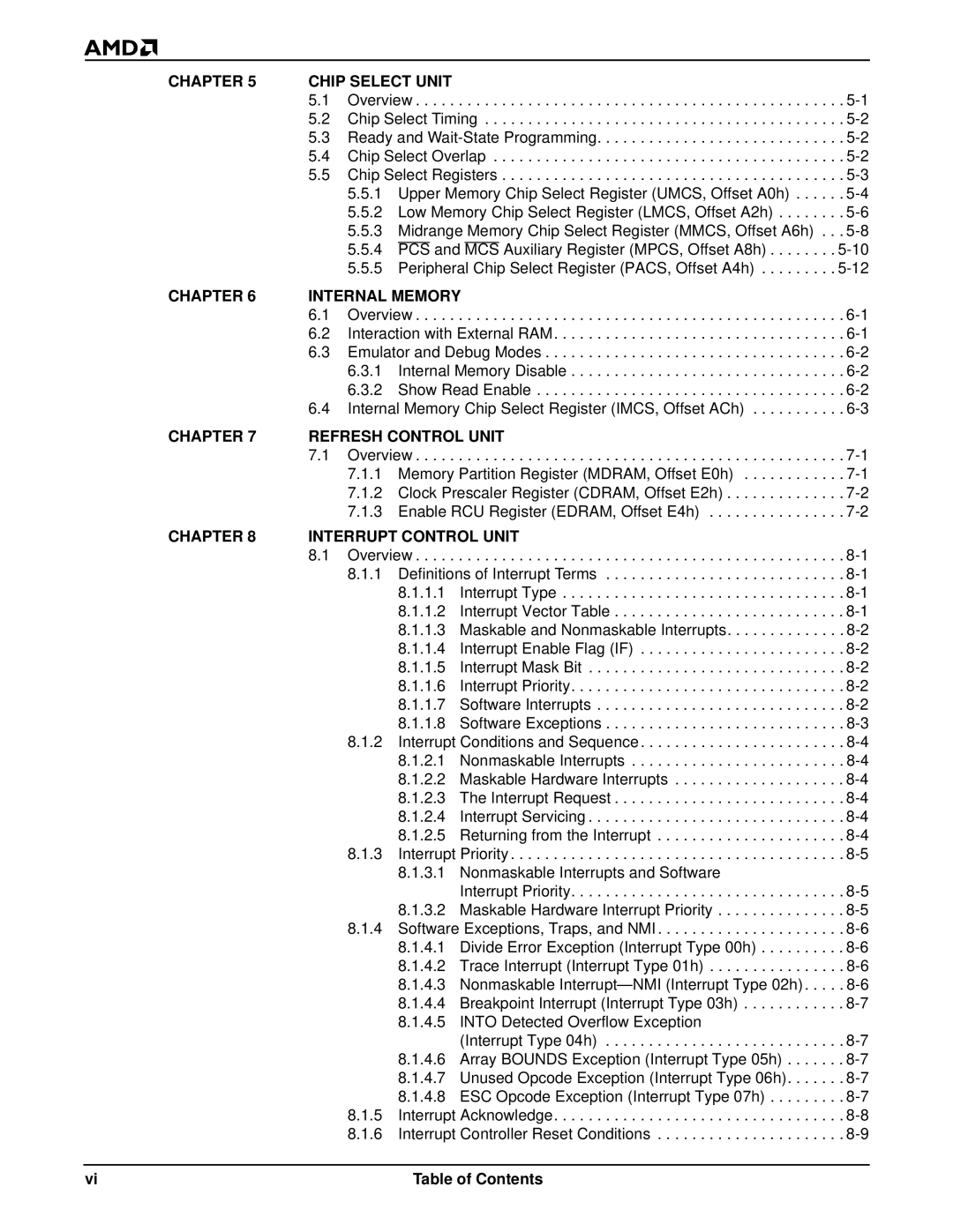 AMD Am186TMER, Am188TMER user manual Chip Select Unit 