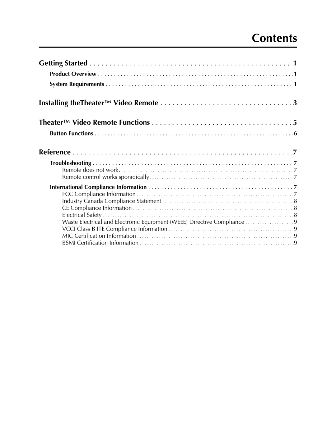 AMD ATI Theater manual Contents 