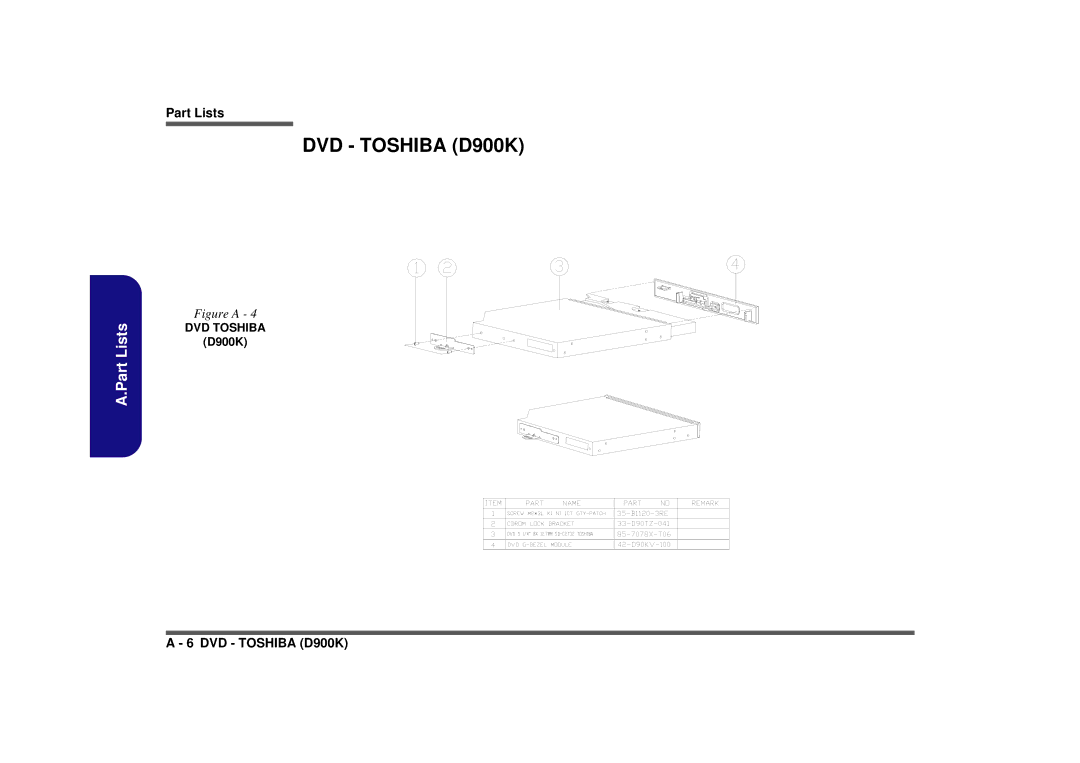 AMD manual DVD Toshiba D900K 