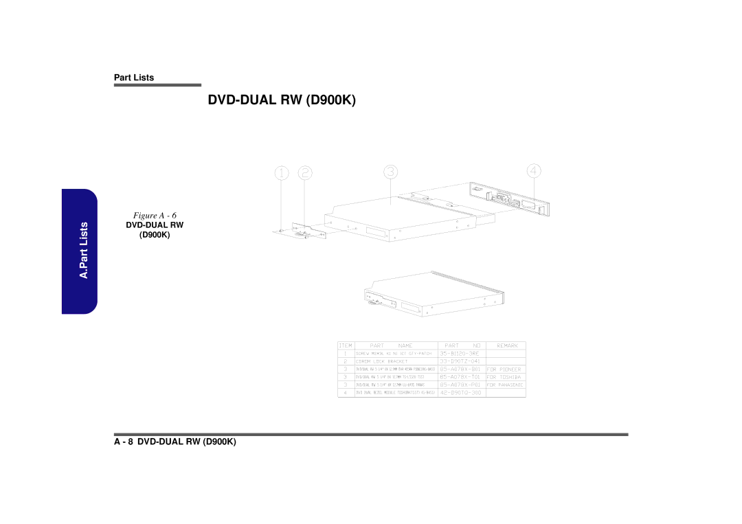 AMD manual DVD-DUAL RW D900K, Dvd-Dual Rw 