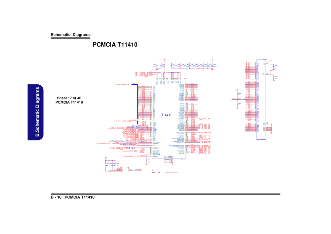 AMD D900K manual Pcmcia T11410, Sheet 17 