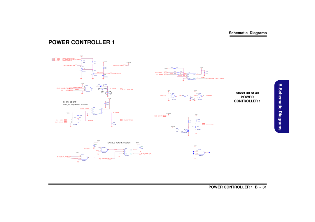 AMD D900K manual Power Controller, Sheet 30 