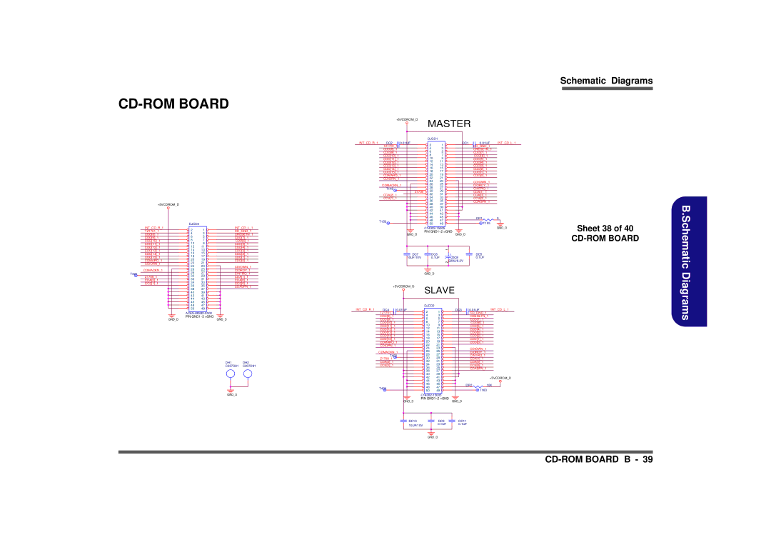 AMD D900K manual CD-ROM Board, Sheet 38 