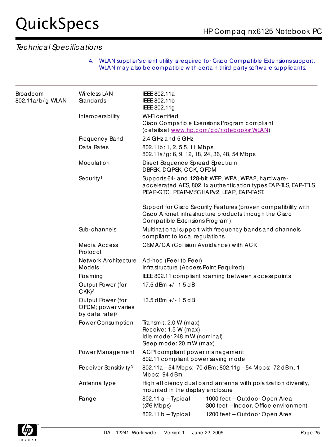 AMD DA - 12241 manual QuickSpecs 