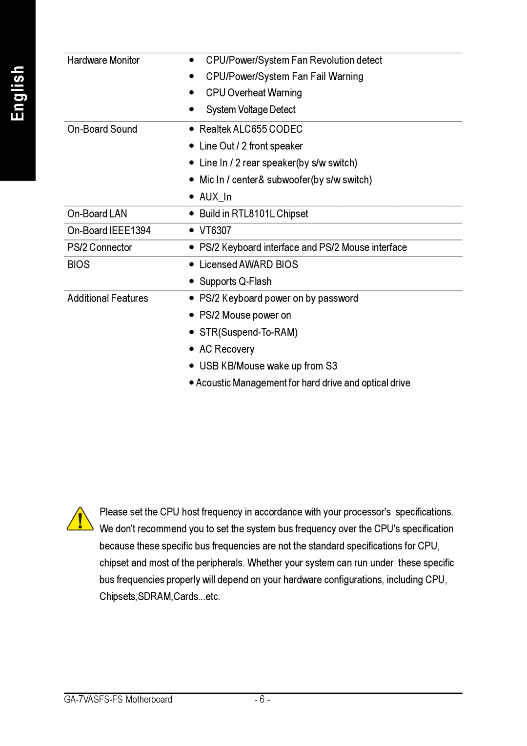 AMD GA-7VASFS-FS user manual Bios 