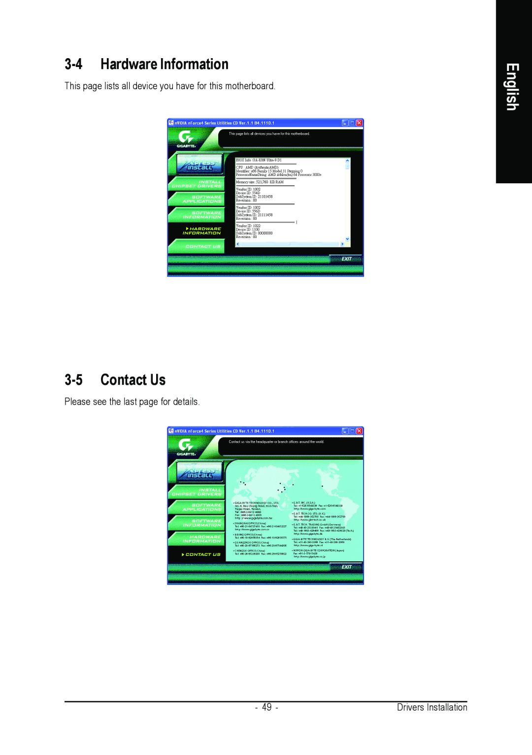 AMD GA-K8N ULTRA-9 user manual Hardware Information, Contact Us 