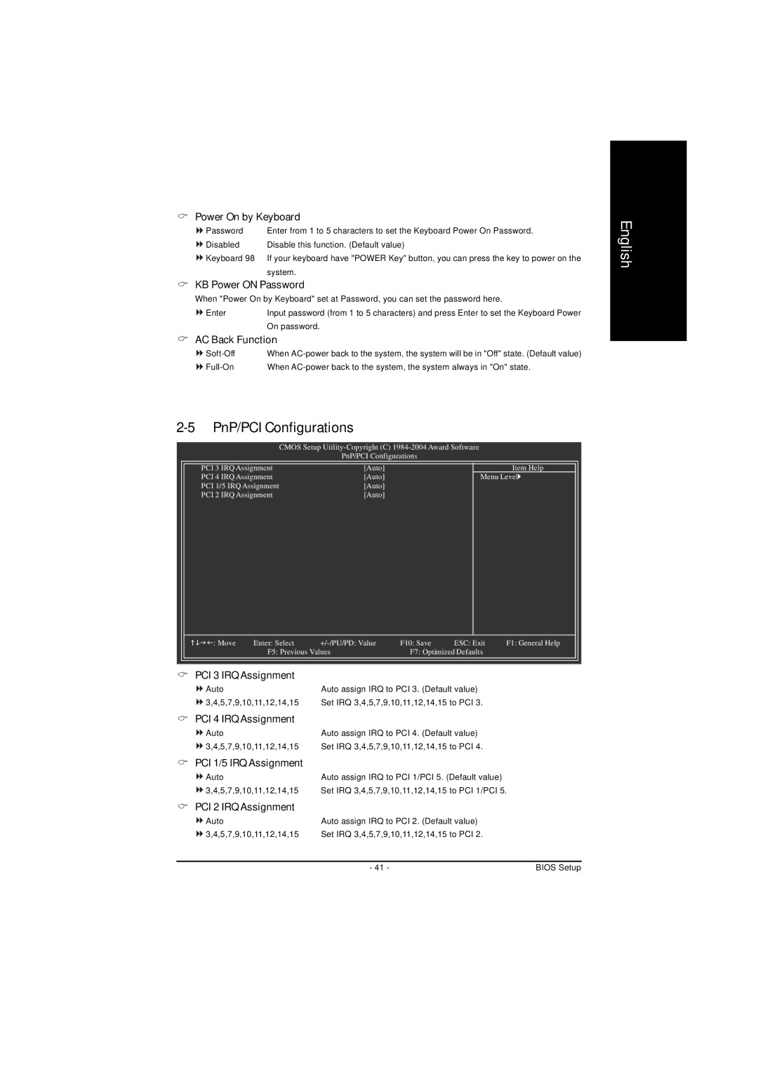 AMD GA-K8NS-939, GA-K8NS PRO-939 user manual Power On by Keyboard, KB Power on Password, AC Back Function 