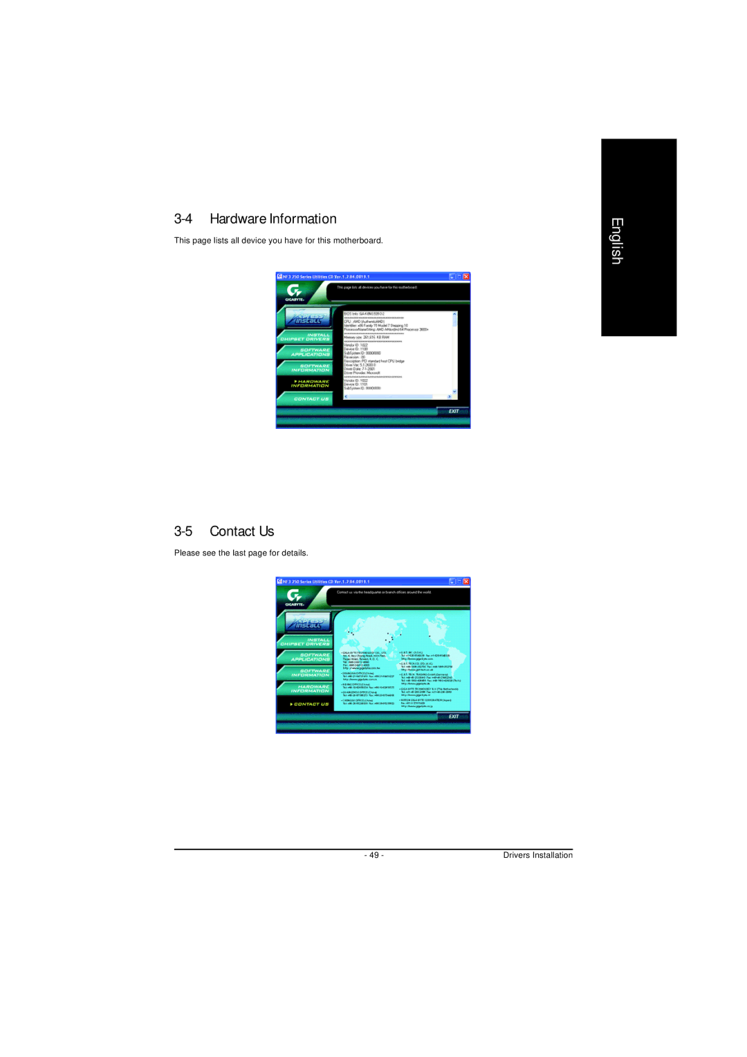 AMD GA-K8NS-939, GA-K8NS PRO-939 user manual Hardware Information, Contact Us 